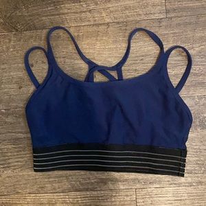 Splendid navy sports bra with straps xs